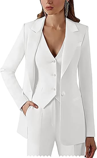 Dowbins Women’s 3-Piece Single-Breasted Suit