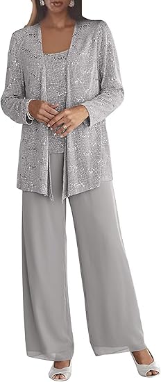 Chiffon Mother of the Bride Pant Suit