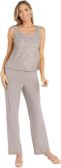 R&M Richards Women’s Elegant 3-Piece Pant