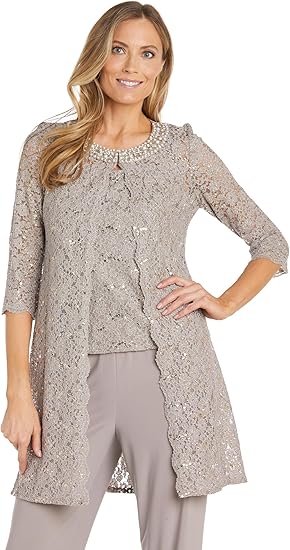 R&M Richards Women’s Elegant 3-Piece Pant