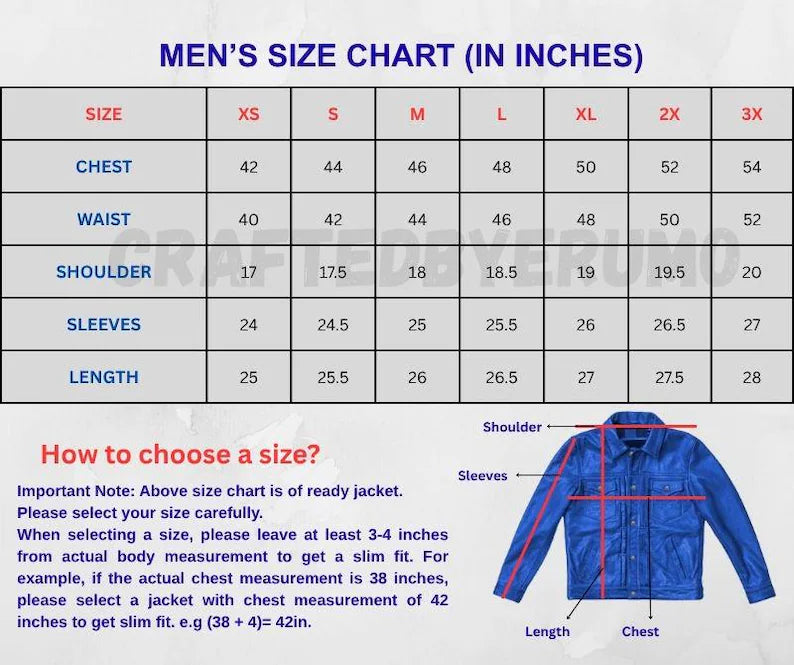 Men’s Quilted Leather Bomber Biker Jacket