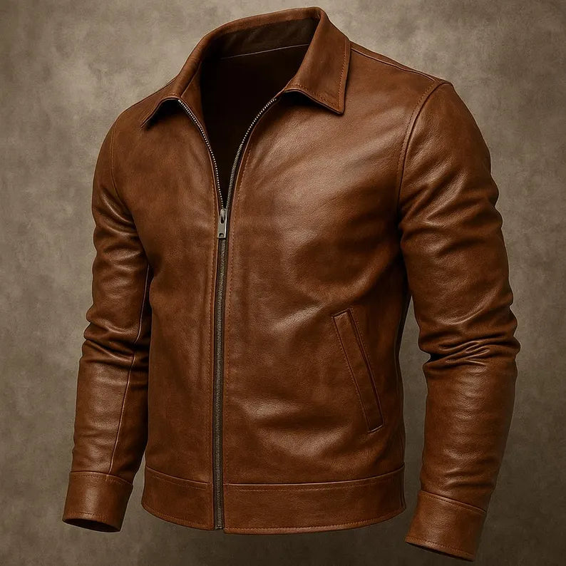 Men’s Handmade Genuine Leather Classic Jacket
