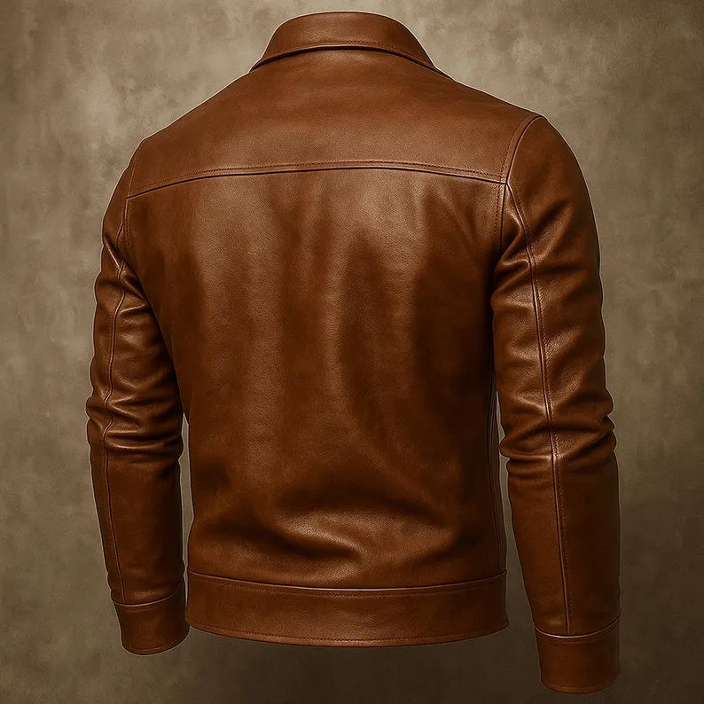 Men’s Handmade Genuine Leather Classic Jacket