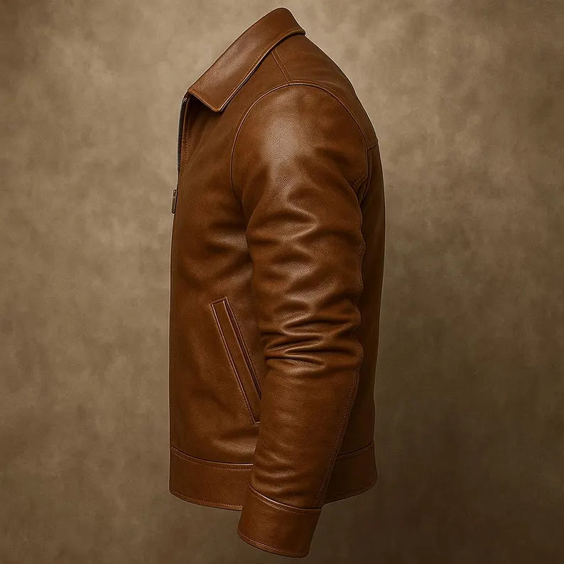 Men’s Handmade Genuine Leather Classic Jacket