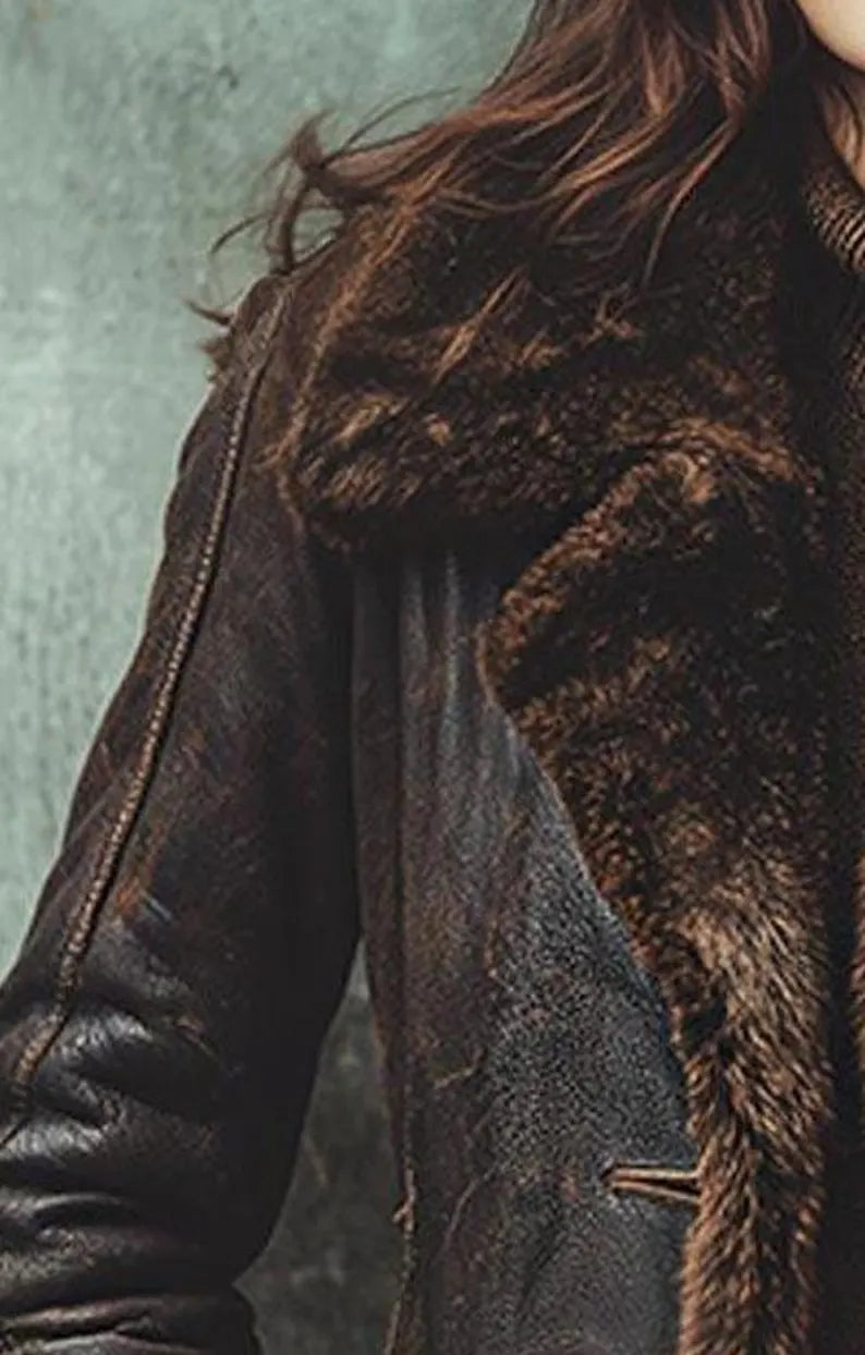 Women’s Shearling Sheepskin Fur Coat